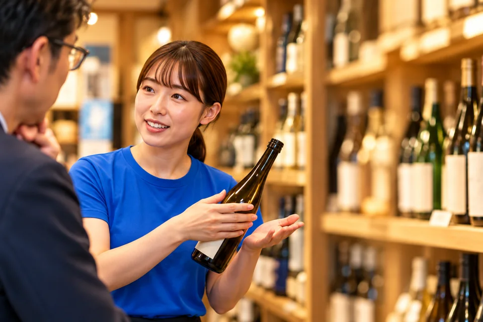 唎酒師が日本酒の魅力を伝える活動のイメージ